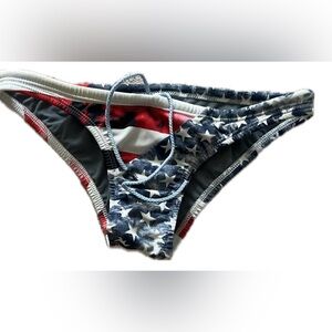 RARE JOLYN Europe printed bikini bottoms Size S